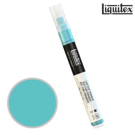 8599 035 　リキテックスマーカーワイド　　パーマネントライトブルー　　　