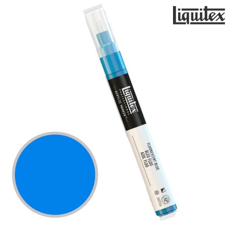 8599 096 　リキテックスマーカーワイド　　蛍光ブルー　　　