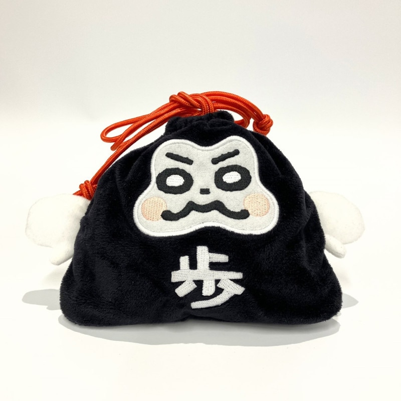 コマタロウくんぬいぐるみ巾着　赤