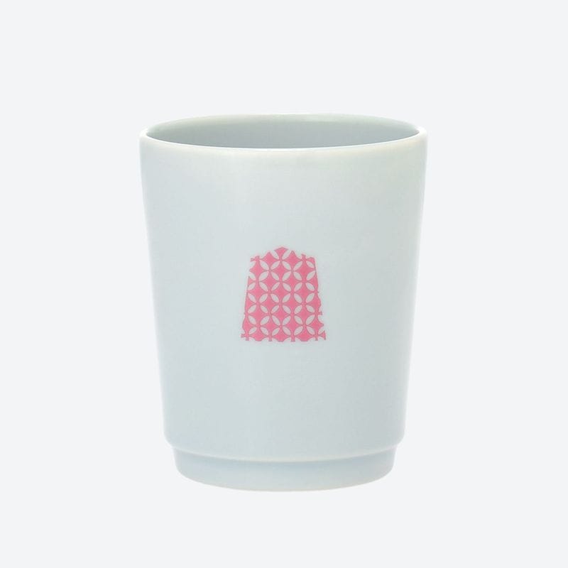 彩駒湯呑　ブルー