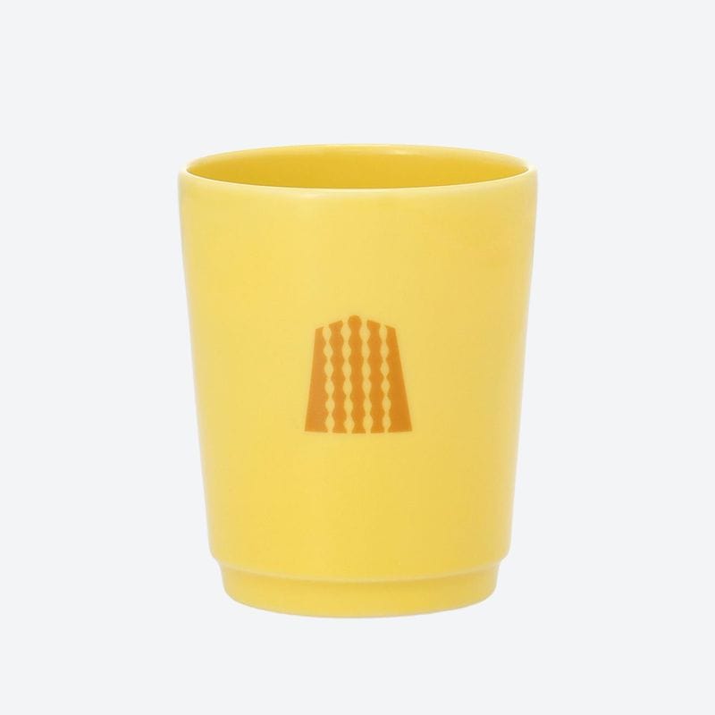 彩駒湯呑　イエロー
