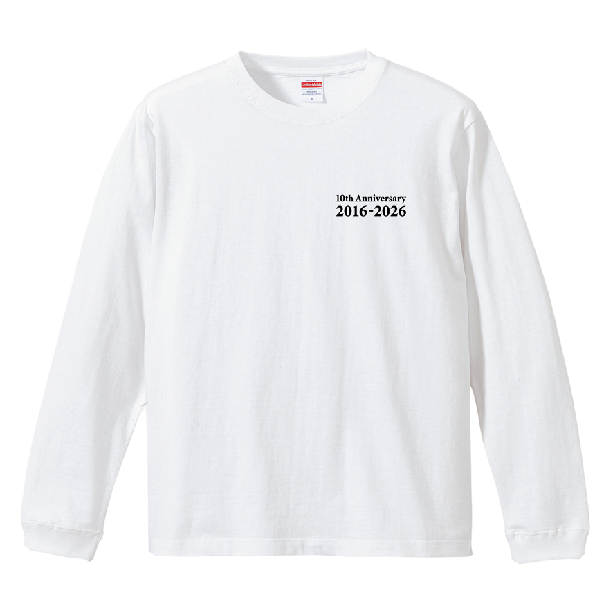 藤井聡太 棋士10周年記念ロングTシャツ 白「雲外蒼天」 | 公益社団法人