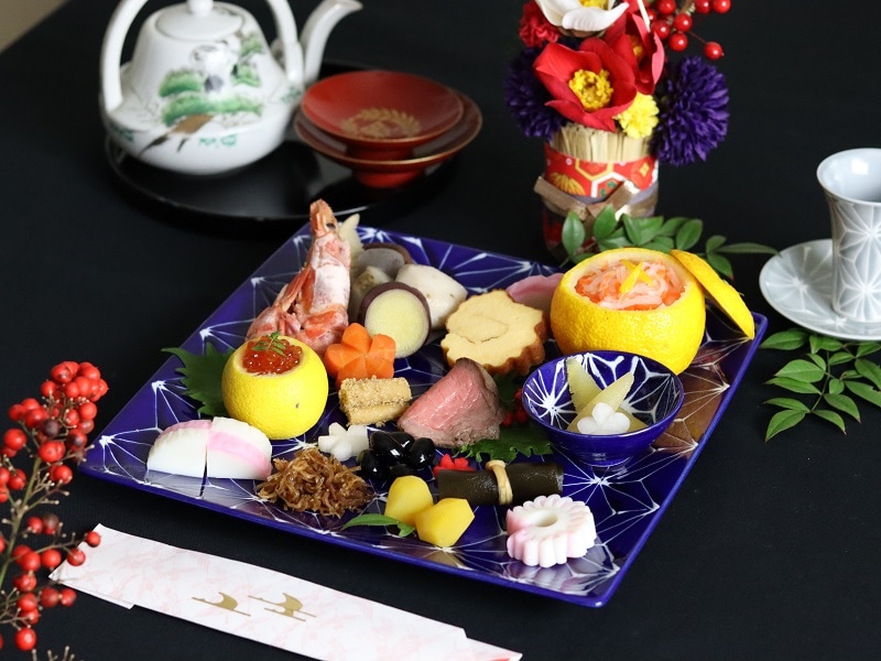 波佐見焼 ホワイトライン麻 スクエアプレートL 瑠璃 翔芳窯 波佐見焼 【祝い皿】ホワイトライン スクエアプレート L 瑠璃