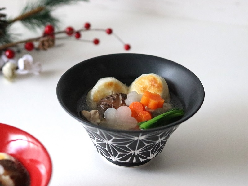 波佐見焼 ホワイトライン麻 ミニ丼 マットブラック