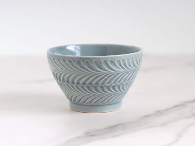 波佐見焼 ローズマリー 茶碗 グレー