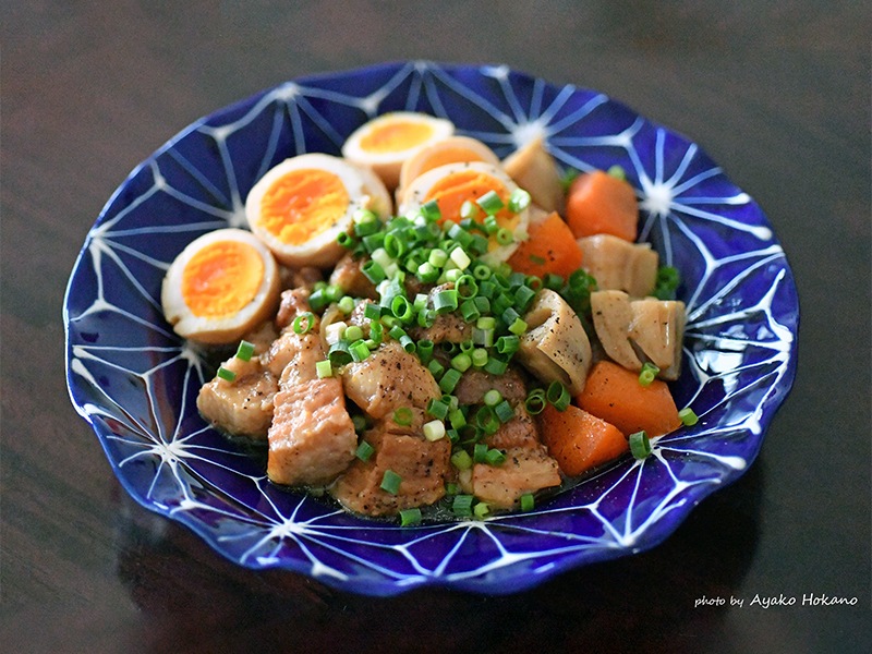 波佐見焼　ホワイトライン麻　スクエアプレートL 瑠璃 翔芳窯 波佐見焼 ホワイトライン麻 波プレート L 瑠璃