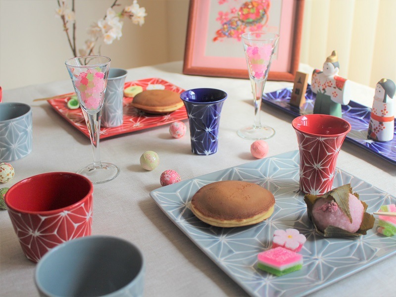 波佐見焼 ホワイトライン麻 スクエアプレートM グレー