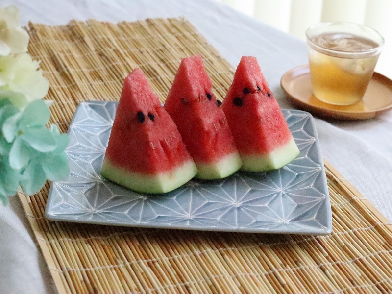 波佐見焼 ホワイトライン麻 スクエアプレートM グレー