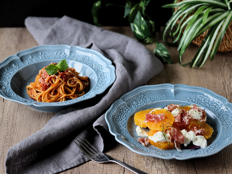 ombre de fleur ブーケプレート ブルーグレー