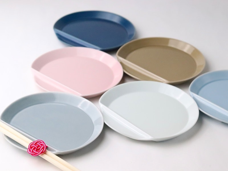 波佐見焼 半月箸置き皿 大 青磁