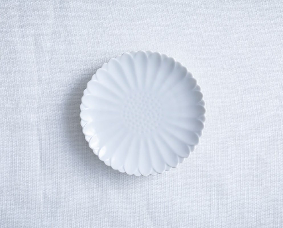 波佐見焼 マリーゴールド プレートS 白