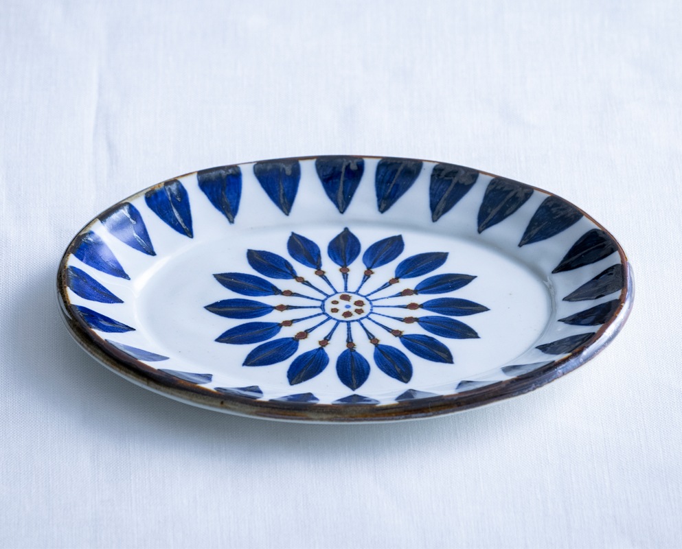   ブルーフラワー 楕円大皿 ブルーフラワー 楕円大皿 【公式通販】