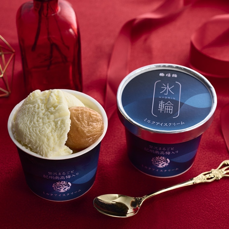 贅沢まるごと紀州南高梅入り 氷輪 6個入り