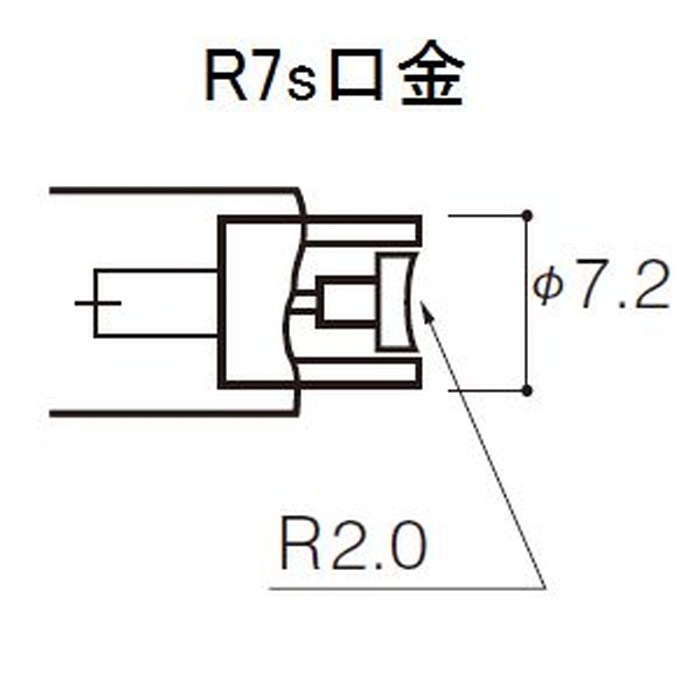 J110V150W118mm ハロゲン電球 両口金形 150W形 ノーマルタイプ 2900K