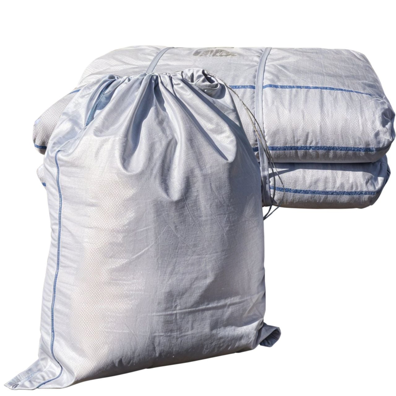 土のう袋 400枚 48㎝ × 62㎝ くち紐付き 丈夫 なバージン素材入り 雑草 枝 ガレキ 現場ゴミ の処分 浸水 水害対策