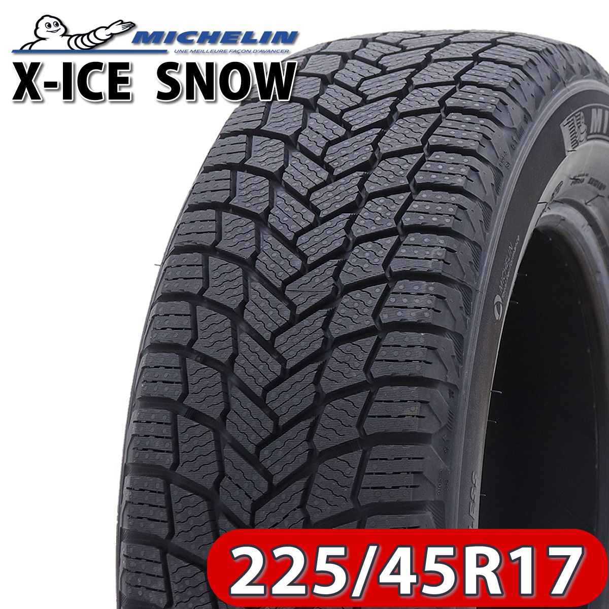会社宛 送料無料 新品 ミシュラン X-ICE SNOW 225/45R17 94H スタッドレス 2021年製 1本価格