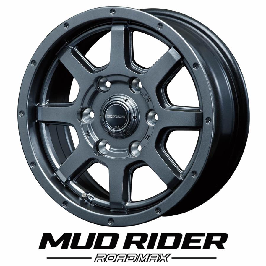 在庫要確認 MIDマルカ ROADMAX マッドライダー 15×5.5J 139.7-6穴 +45 ハブ径100.1㎜ キャラバン NO,4560235002027