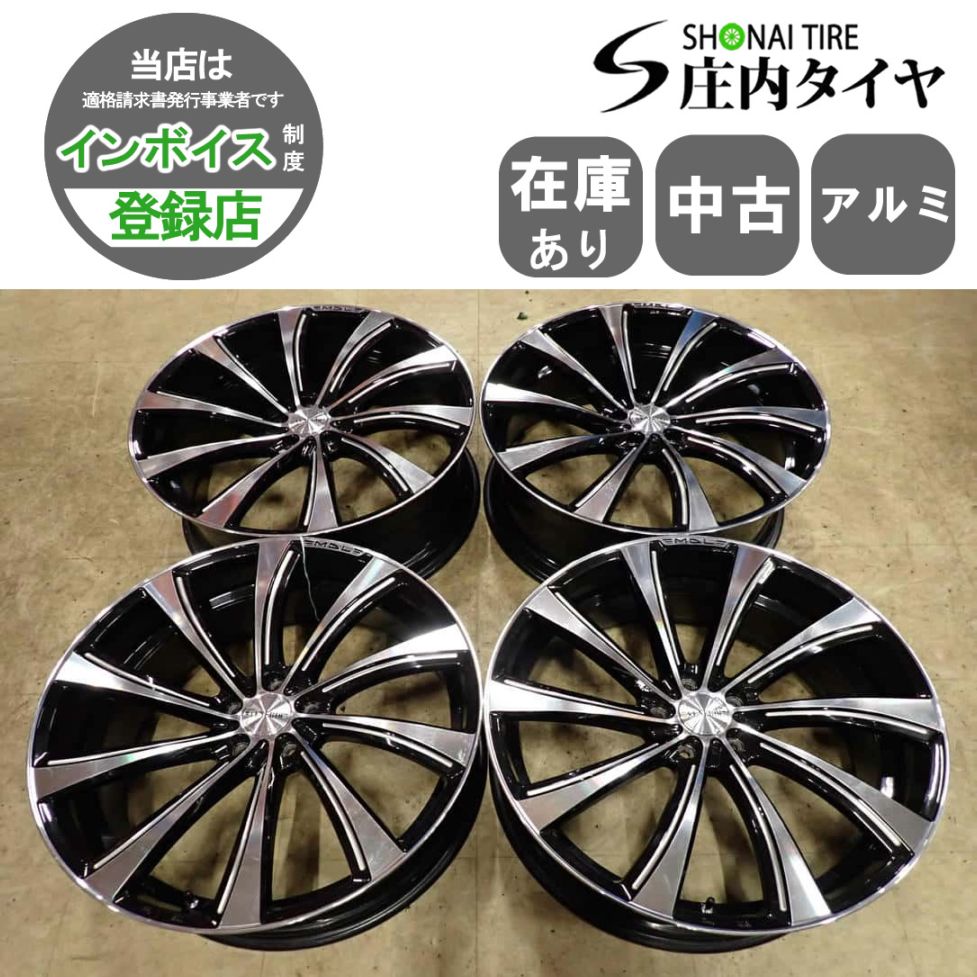 4本SET 会社宛 送料無料 22×8.5J ヴェネルディ マデリーナ アルミ 5穴 PCD114.3mm ＋46 ハブ径73mm アルファード ヴェルファイア NO,I7798
