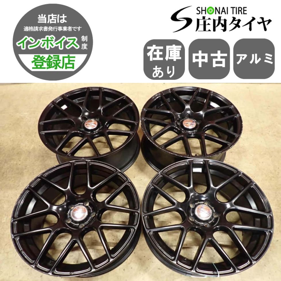 4本SET 会社宛 送料無料 19×8.5J デザイン アルミ 5穴 PCD 114.3mm ＋45 ハブ径73mm  GRヤリス FD シビック タイプR 店頭交換OK NO,I7709