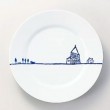 【インディゴ３１ｃｍプレート　ハウス  S  ID-003】|【業務用食器】絵柄のある器