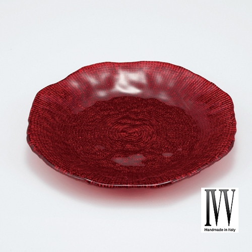 【IVV　ディアマンテ】 28cmプレート （レッド）