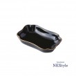 NEXtyle（ネクスタイル）｜フリートレー 金線黒 104mm 日本製 磁器 灰皿 小皿 おつまみ入れ 高級感