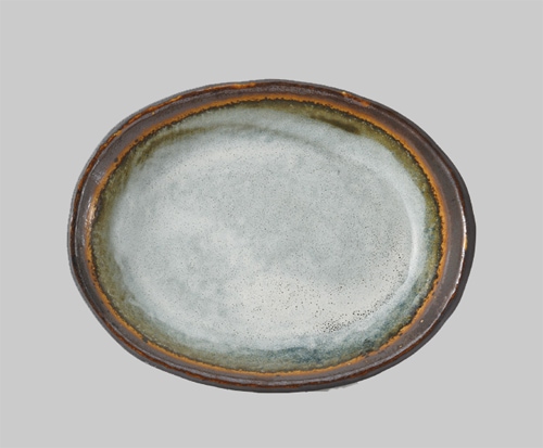 霞（かすみ）楕円浅鉢