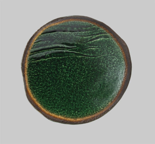 深緑（しんりょく）丸皿28cm | 深緑（しんりょく） | 業務用グラス