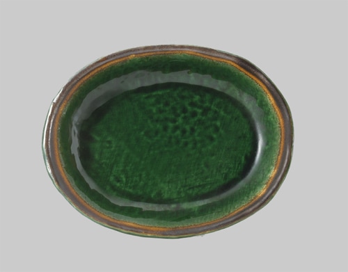 深緑（しんりょく）楕円浅鉢 | 和食器,深緑（しんりょく） | | 業務用