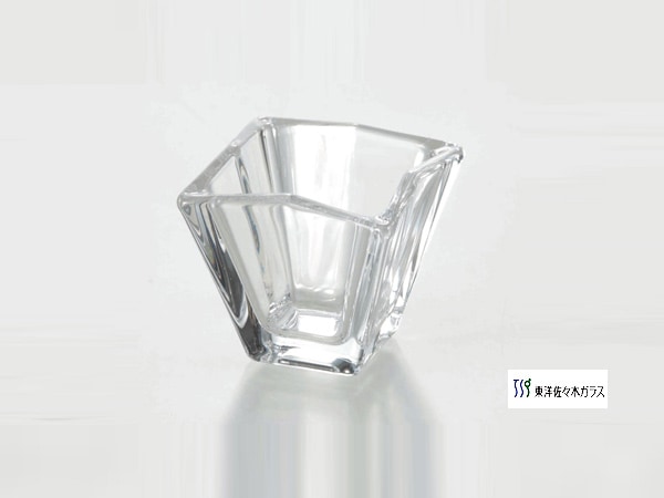1客〉 桜に流水文ガラスカップ＆ソーサー [IZ772]【Glass cup
