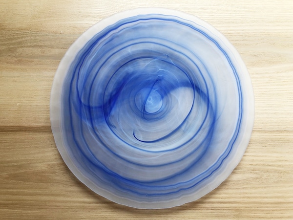 コールドスワール 28cmフラットプレート BL&WH | 丸皿 | 業務用