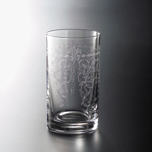 青山硝子|タンブラー Bacchus バッカス 230-1 MC-7004 お洒落 高級感 バロック調 エレガント ハイボール ビール