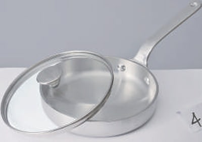 中尾アルミ　ハムエッグパン　用ガラス蓋１２ｃｍ