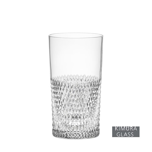 木村硝子店｜タンブラー キヌガワ 12oz 業務用 カットグラス おしゃれ 高級感 エレガント 切子 ハンドメイド