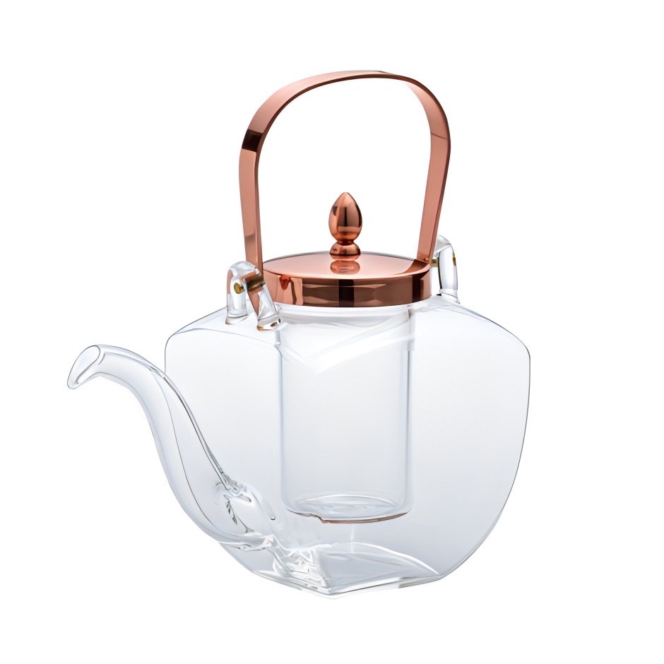 廣田硝子｜ちろり 角ちろり 銅（中子付き） 154-C お酒 お茶 高級感 おしゃれ 日本製 耐熱性 個性的 優雅