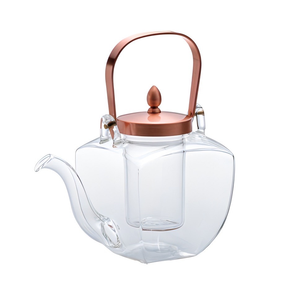 廣田硝子｜ちろり 角ちろり 銅フロスト（中子付き） 154-CF お酒 お茶 高級感 おしゃれ 日本製 耐熱性 個性的 優雅