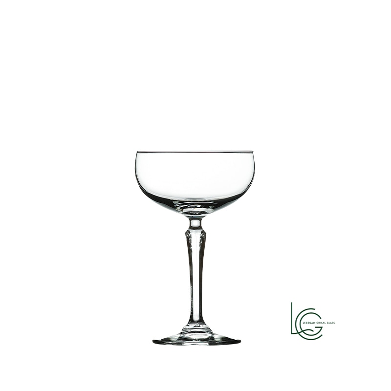レアダムクリサルグラス（Leerdam Crisal Glass）SPKSY スピークイージー シャンパーニュ 247ml クープ 1920年代禁酒法時代デザイン 六角形ステム バー・レストラン・ブライダル向け業務用シャンパングラス