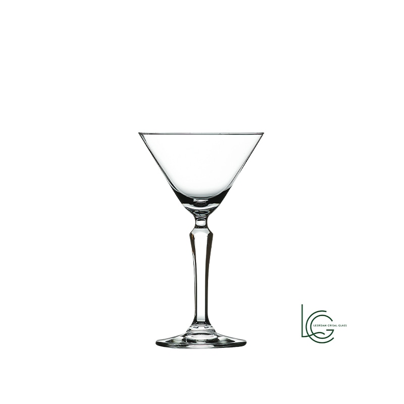 レアダムクリサルグラス（Leerdam Crisal Glass）SPKSY スピークイージー マティーニ 193ml｜1920年代禁酒法時代デザイン 六角形ステム バー・レストラン向け業務用マティーニグラス