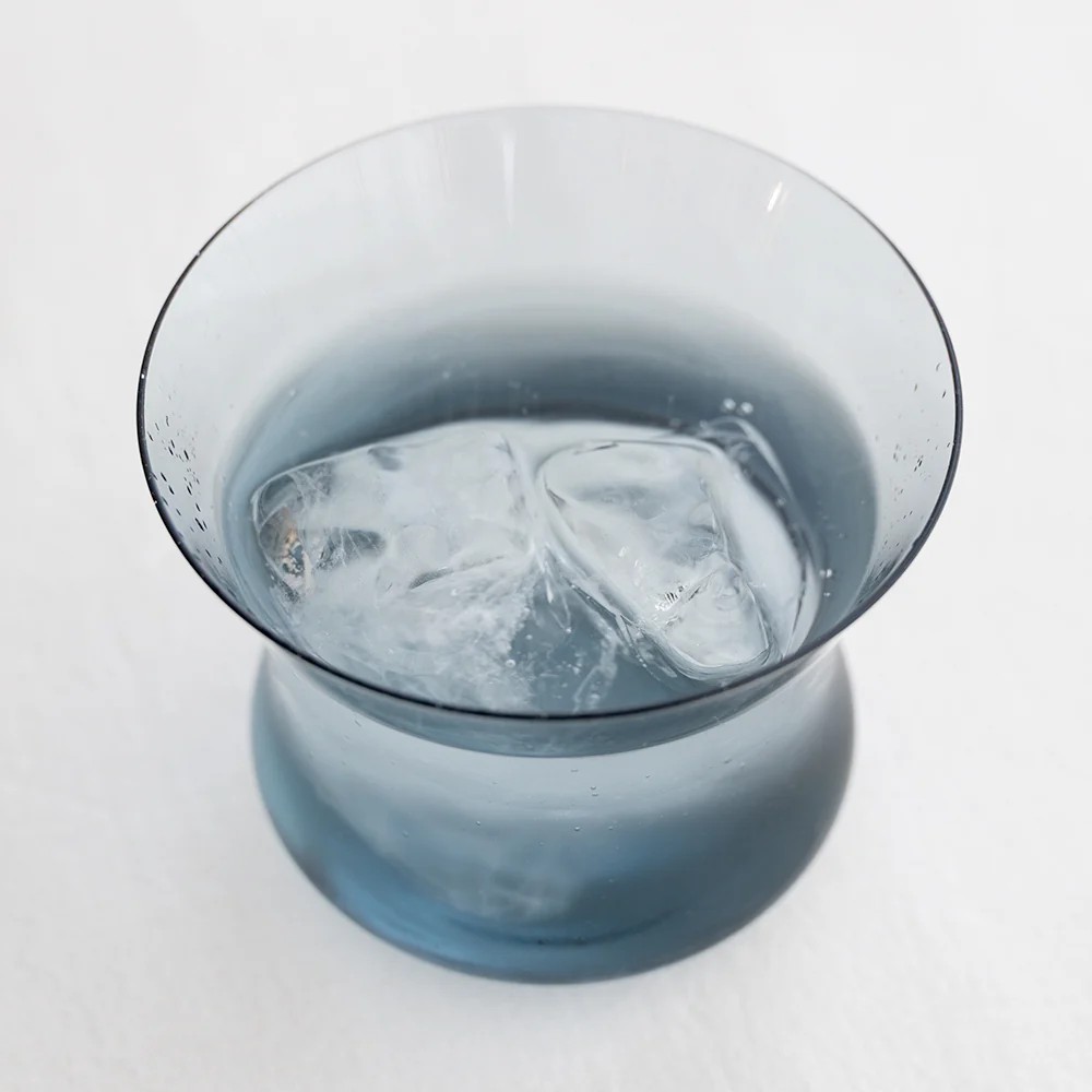 木村硝子｜タンブラー シェーブル 02 ウォーター お洒落 310cc 再生ガラス ハンドメイド 個性 業務用 家庭用