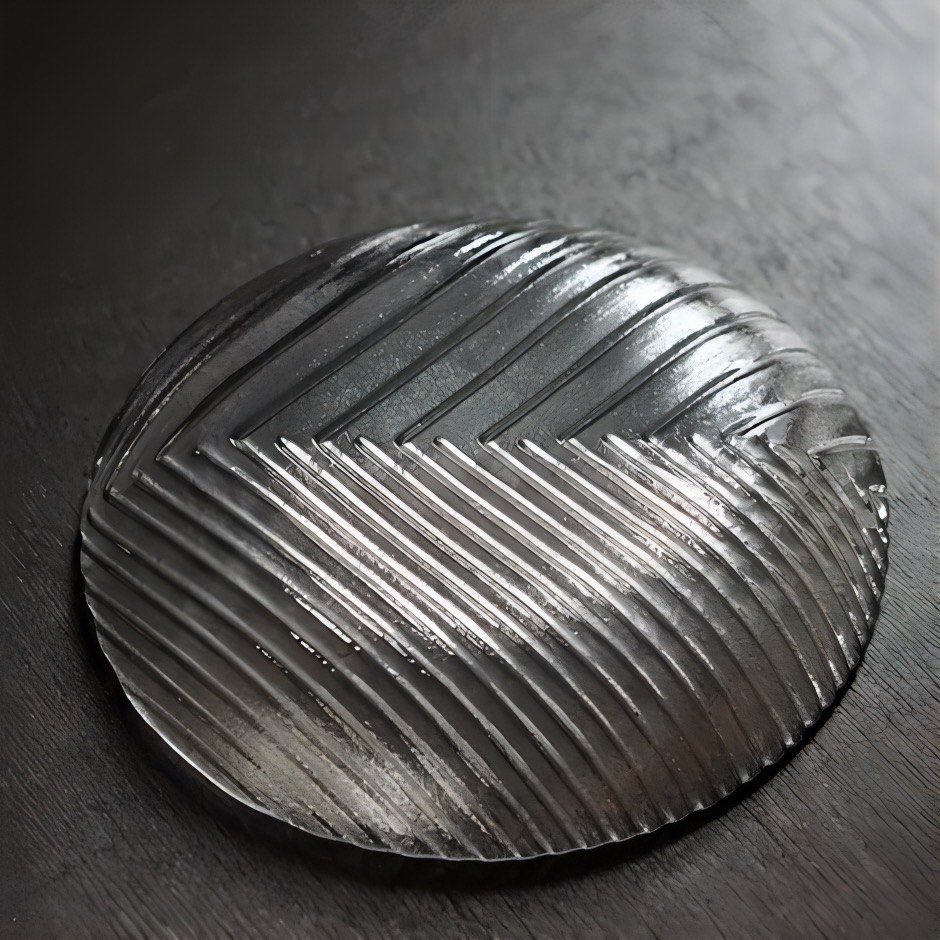 廣田硝子|鉢・ボール 深皿 2224N 舫 もやい プレート レリーフ 高級感 シェルシリーズ デザイン 和食 洋食 ガラス皿 丸皿