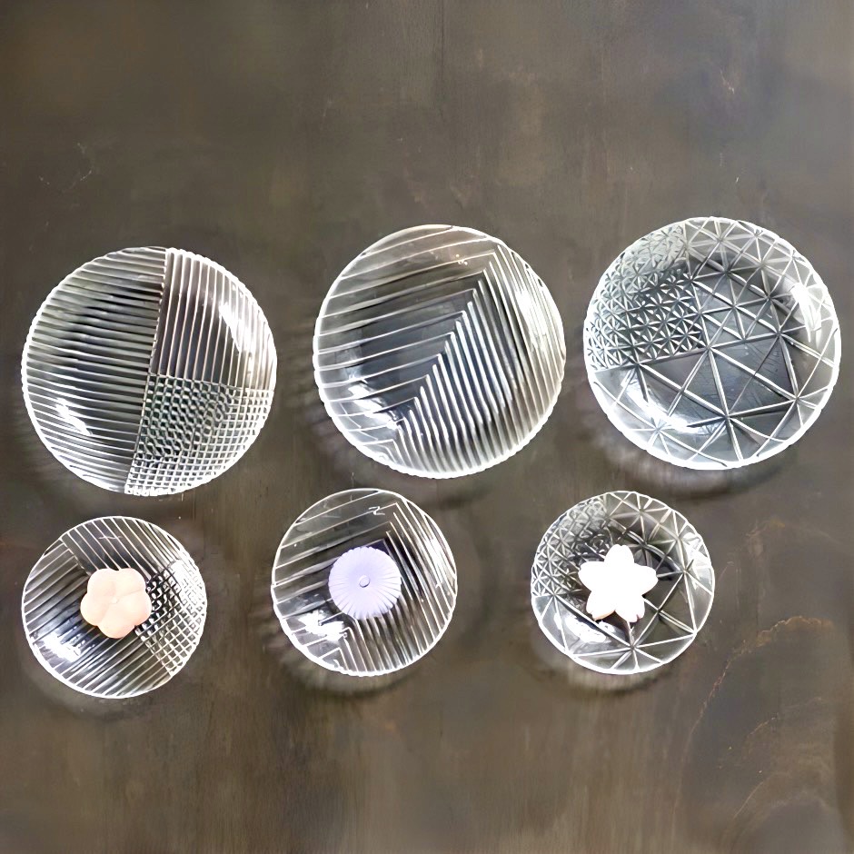 廣田硝子｜鉢・ボール 深皿 2225N 舫 もやい プレート レリーフ 高級感