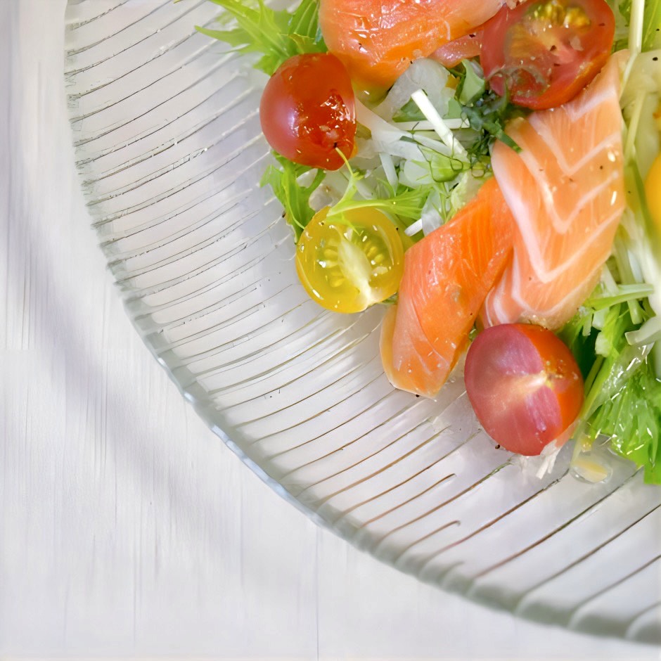 廣田硝子｜鉢・ボール 大皿 2252N 舫 もやい プレート レリーフ 高級感 シェルシリーズ デザイン 和食 洋食 ガラス皿 丸皿 深皿