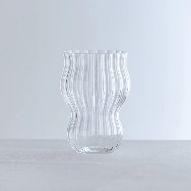 木村硝子｜タンブラー キャビア 0０１ ウォーター  340cc  ハンドメイド 24％クリスタル