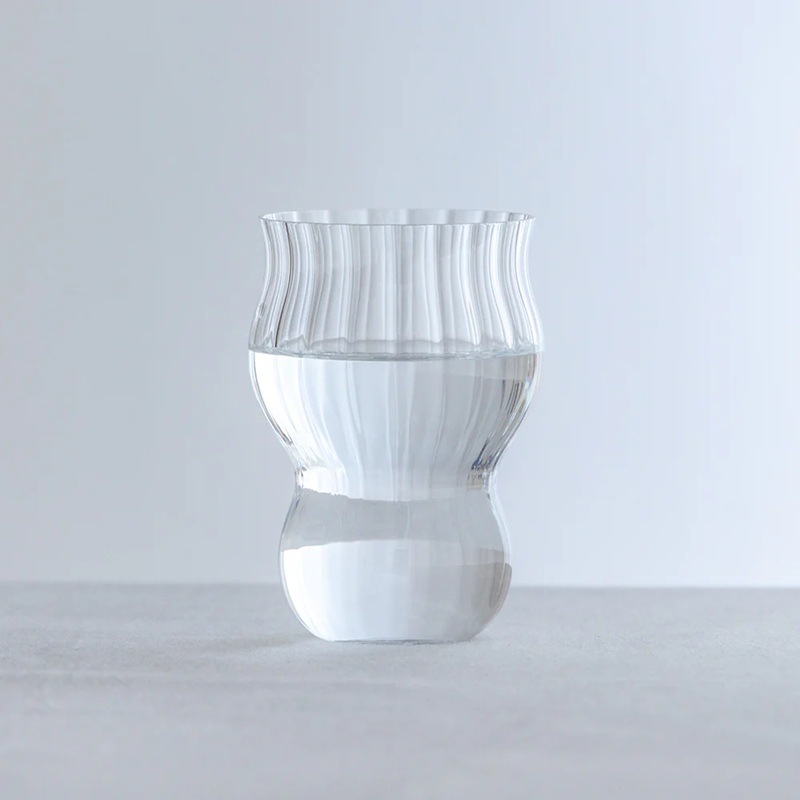 木村硝子｜タンブラー キャビア 0０１ ウォーター  340cc  ハンドメイド 24％クリスタル