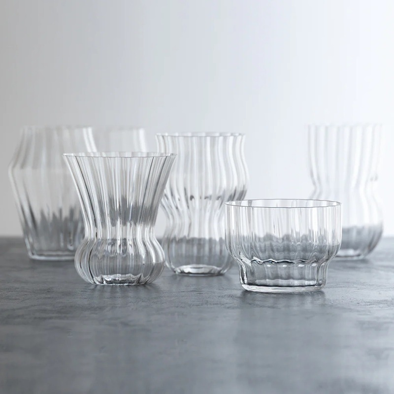 木村硝子｜タンブラー キャビア 0０１ ウォーター  340cc  ハンドメイド 24％クリスタル