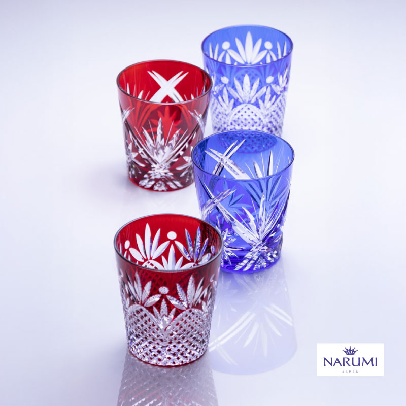 NARUMI（ナルミ）｜ロックグラス ワルツ (青) 270cc GW6071-227BL カットグラス 高級感 お洒落