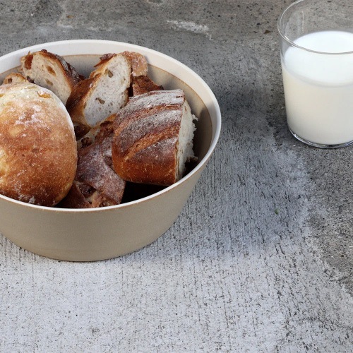 yumiko iihoshi porcelain × 木村硝子店｜皿・鉢 dishes ボウル（Ｌ）（サンドベージュ・マット仕上げ） おしゃれ  電子レンジ 食洗機対応