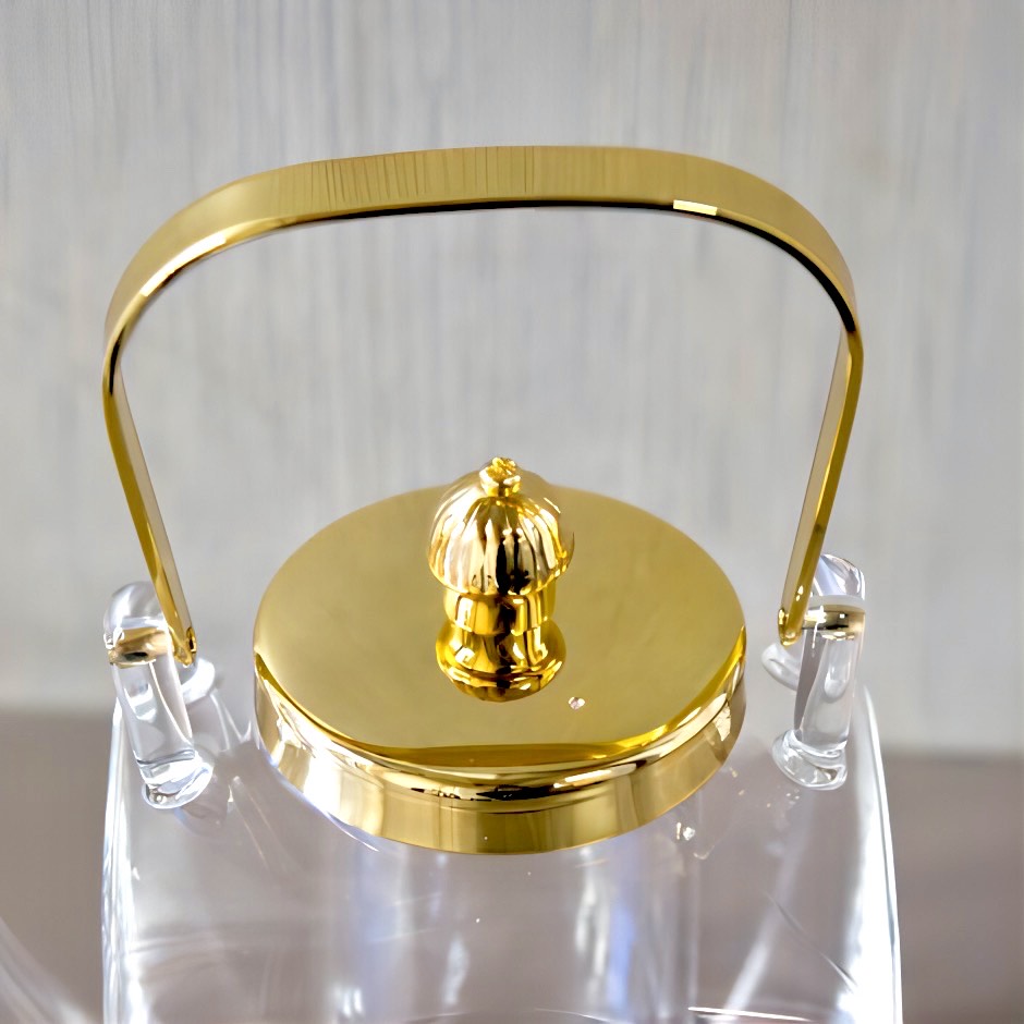 廣田硝子｜角ちろり 金 中子付き 350ml 耐熱ガラス製 日本酒 酒器