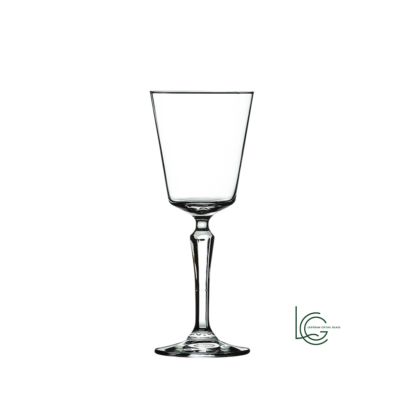 レアダムクリサルグラス(Leerdam Crisal Glass)SPKSY スピークイージー ワイン 247ml|1920年代禁酒法時代デザイン 六角形ステム バー・レストラン向け業務用ワイングラス