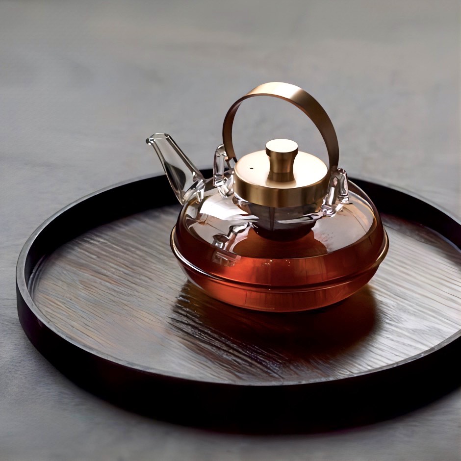 廣田硝子｜ちろり 丸ちろり 158-G 茶こしつき ノスタルジック 汁ポット 高級感 おしゃれ 日本製 耐熱性